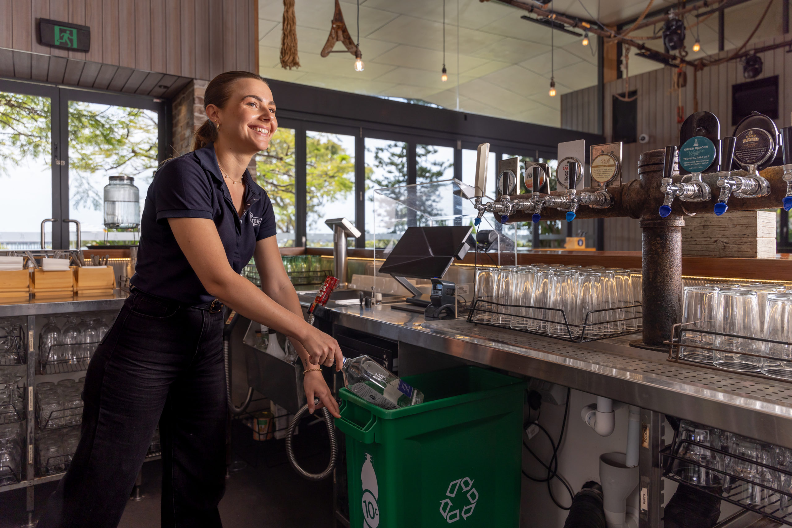 Comiskey Group venues protecting Moreton Bay’s beauty with container collection