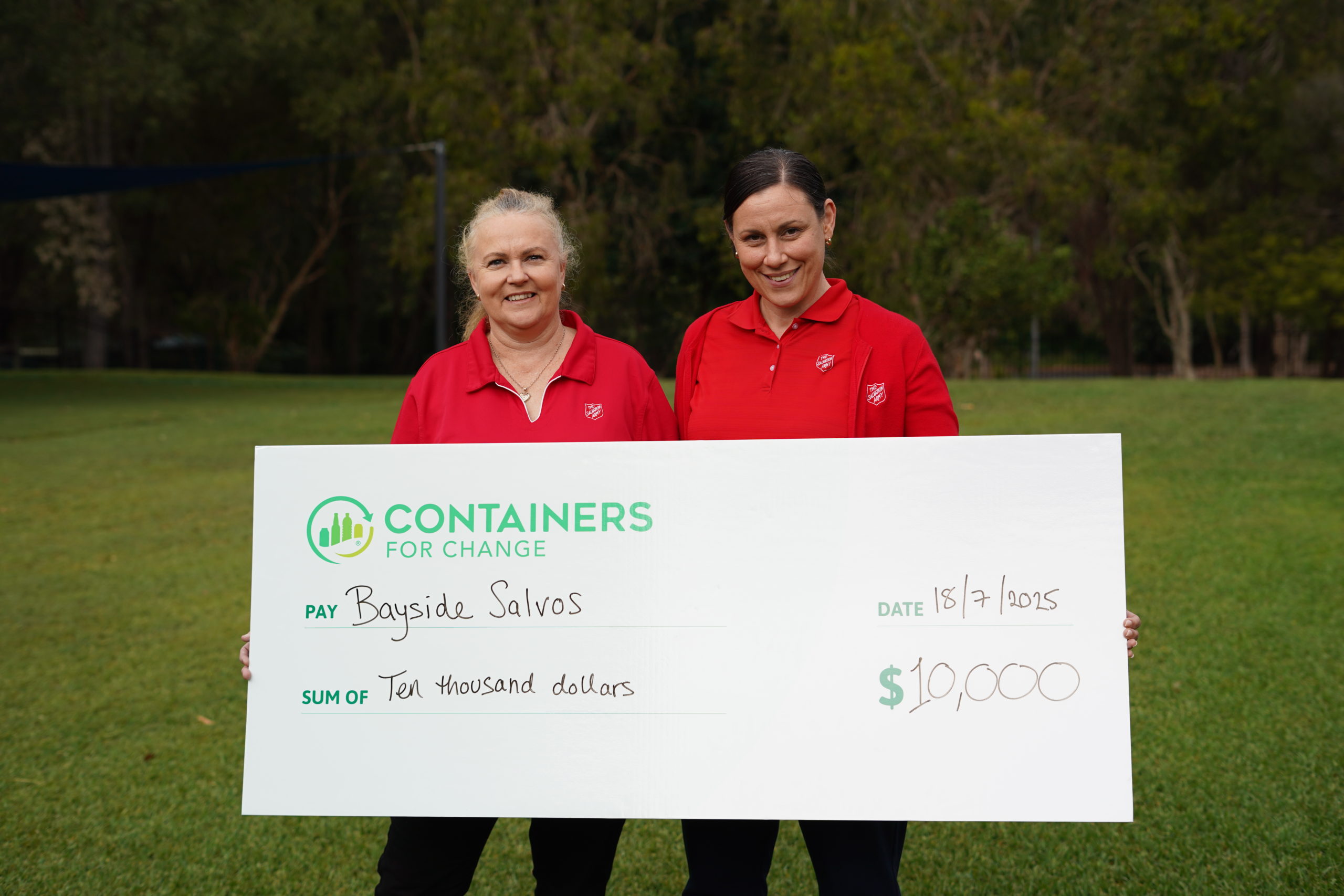 Bayside Salvos recycle their way to a new washing machine