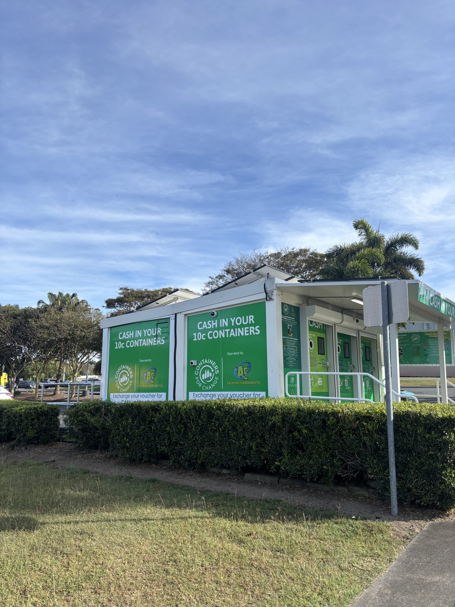 A Queensland-first RVM turning sunshine into recycling power