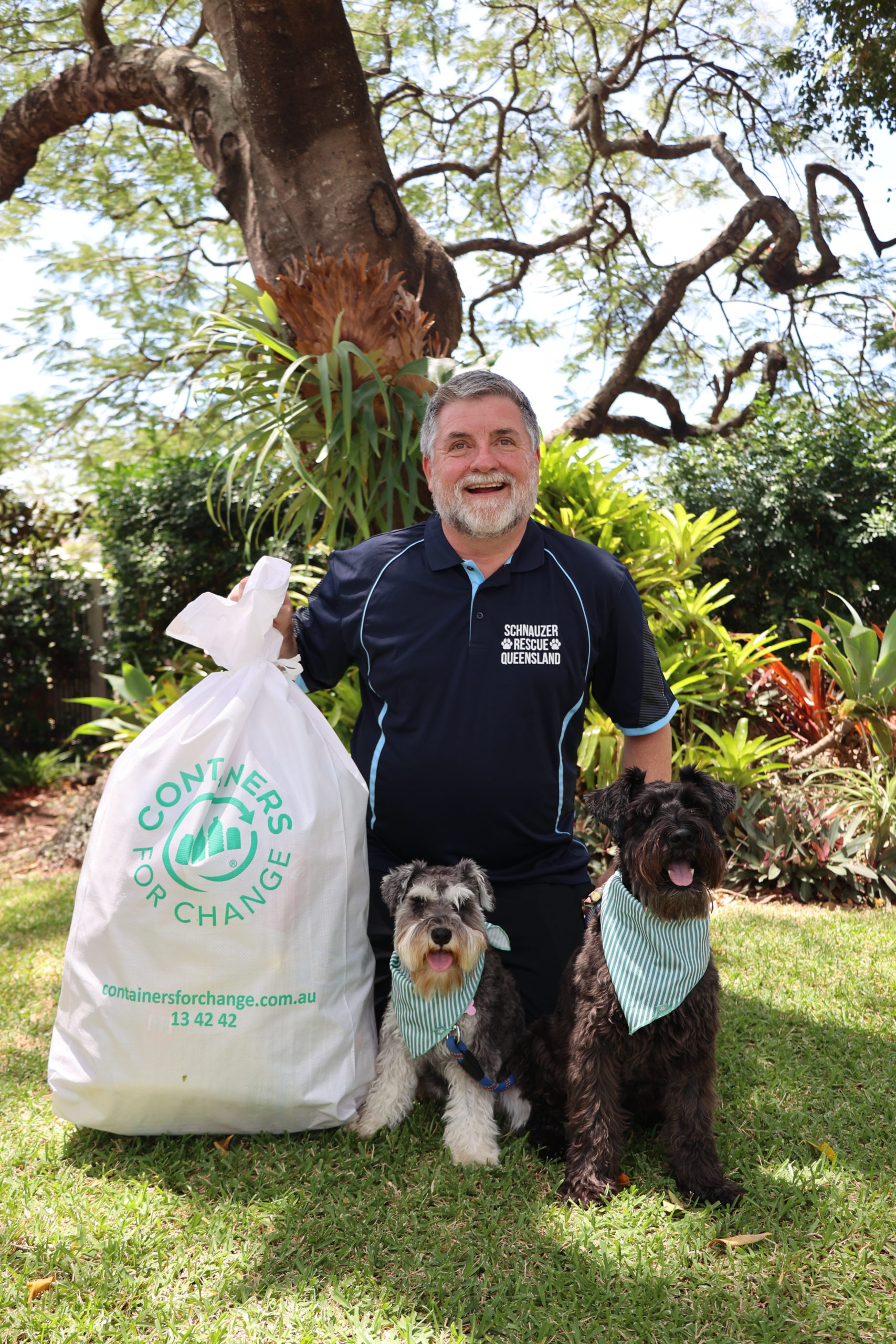 It’s raining cans and dogs: Schnauzer Rescue Queensland turn recycling into rescue