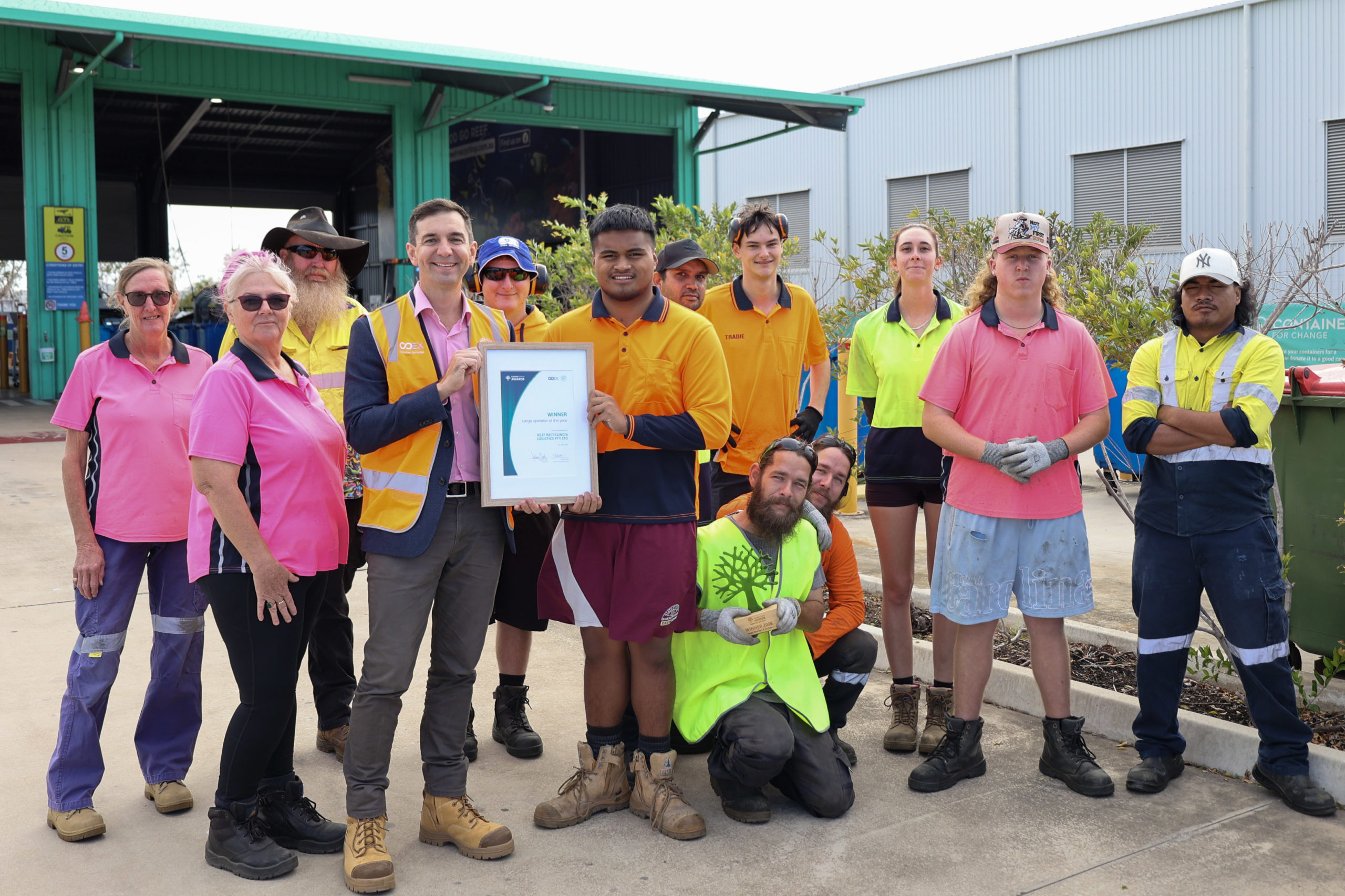 Townsville team behind 360 million recycled containers recognised as Queensland’s best